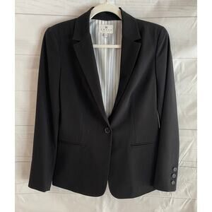Chaus New York Classic Black Blazer Women’s 4 Lined Long Sleeve Button Up NWT #